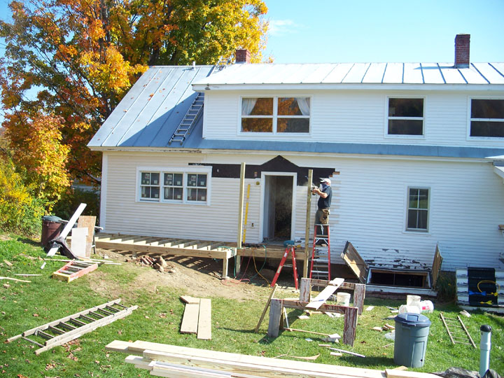 Building a new porch.